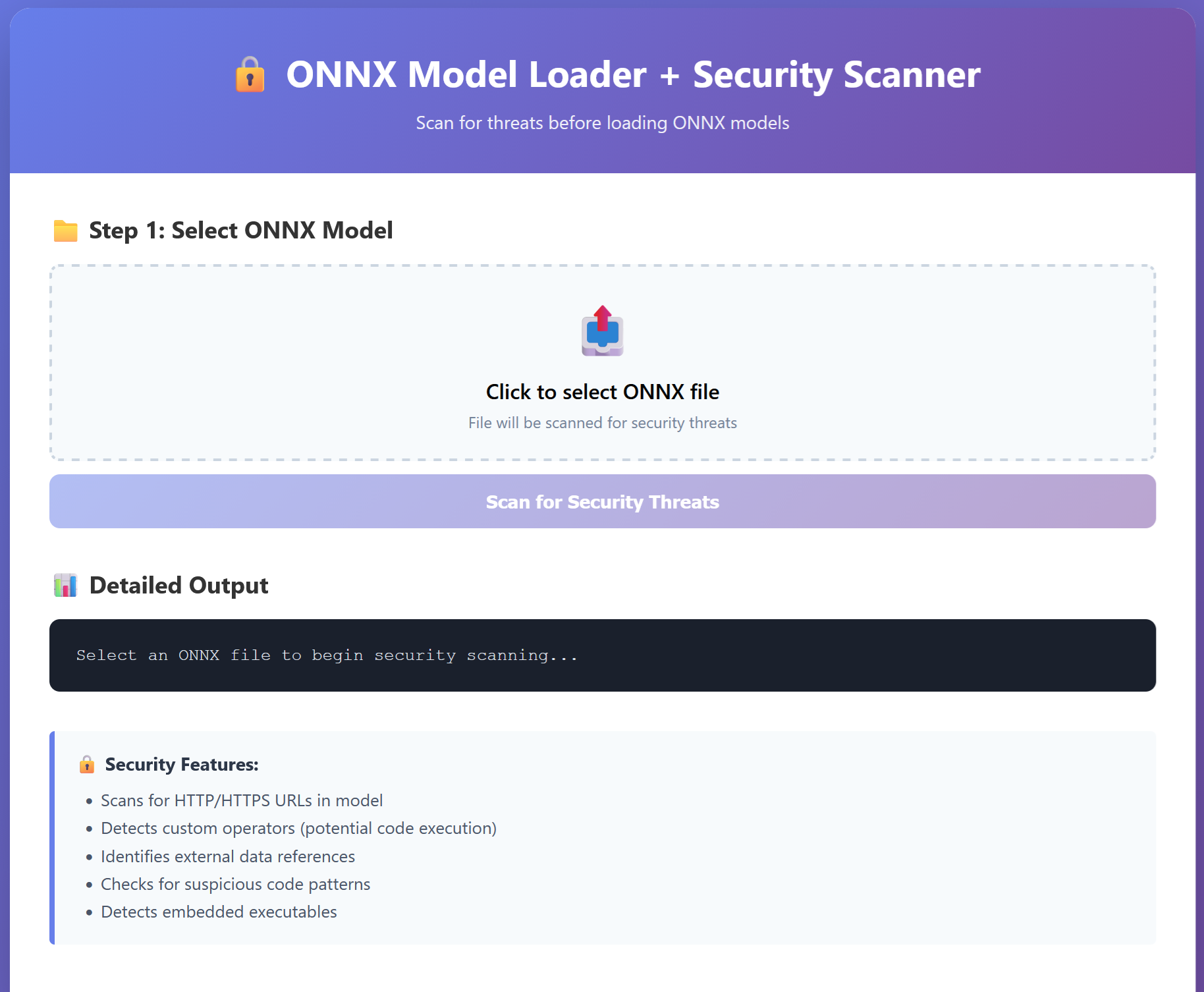 ONNX Model Scanner